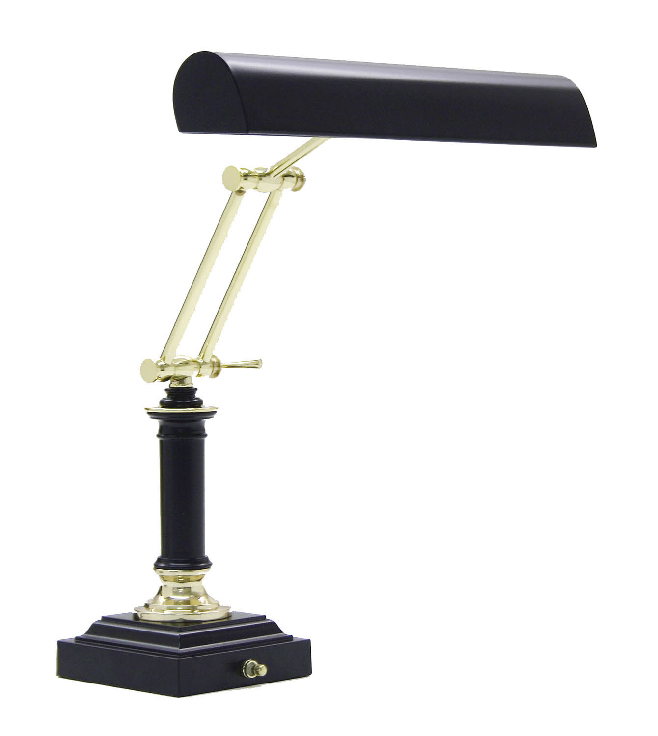 Two Light Piano/Desk Lamp by House of Troy - Piano/Desk Collection, Black & Brass Finish - P14-233-617