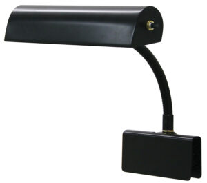 One Light Piano Lamp by House of Troy - Grand Piano Collection, Black Finish - GP10-7