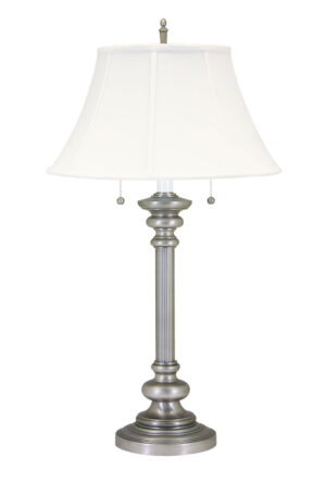 Two Light Table Lamp by House of Troy - Newport Collection, Pewter Finish - N651-PTR