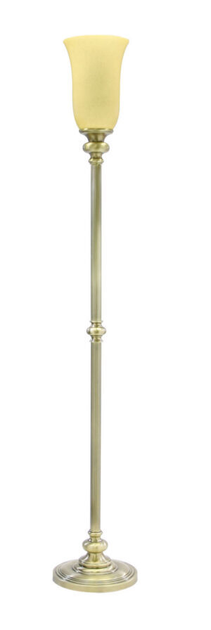 One Light Floor Lamp by House of Troy - Newport Collection, Antique Brass Finish - N600-AB
