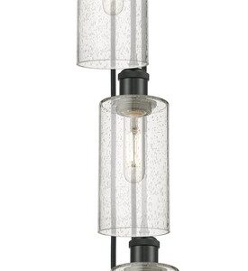 Six Light Pendant by Innovations - Downtown Urban Collection, Matte Black Finish - 106B-6P-BK-G434-7SDY