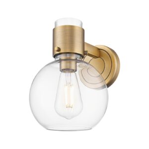 One Light Wall Sconce by Innovations - Downtown Urban Collection, Brushed Brass Finish - 464-1W-BB-G464B-7CL