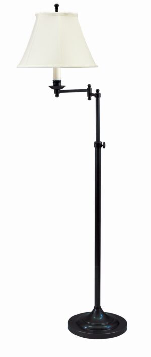 One Light Floor Lamp by House of Troy - Club Collection, Black Finish - CL200-BLK