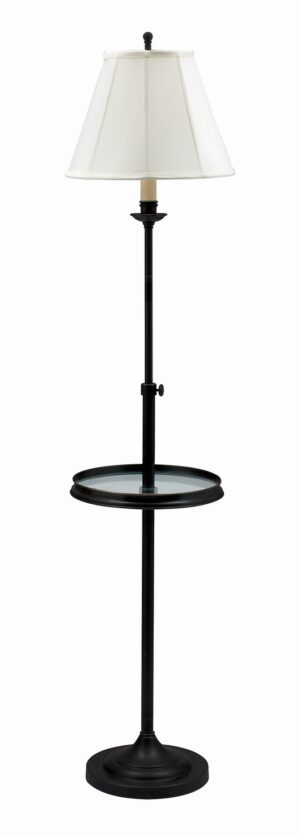 One Light Floor Lamp by House of Troy - Club Collection, Black Finish - CL202-BLK