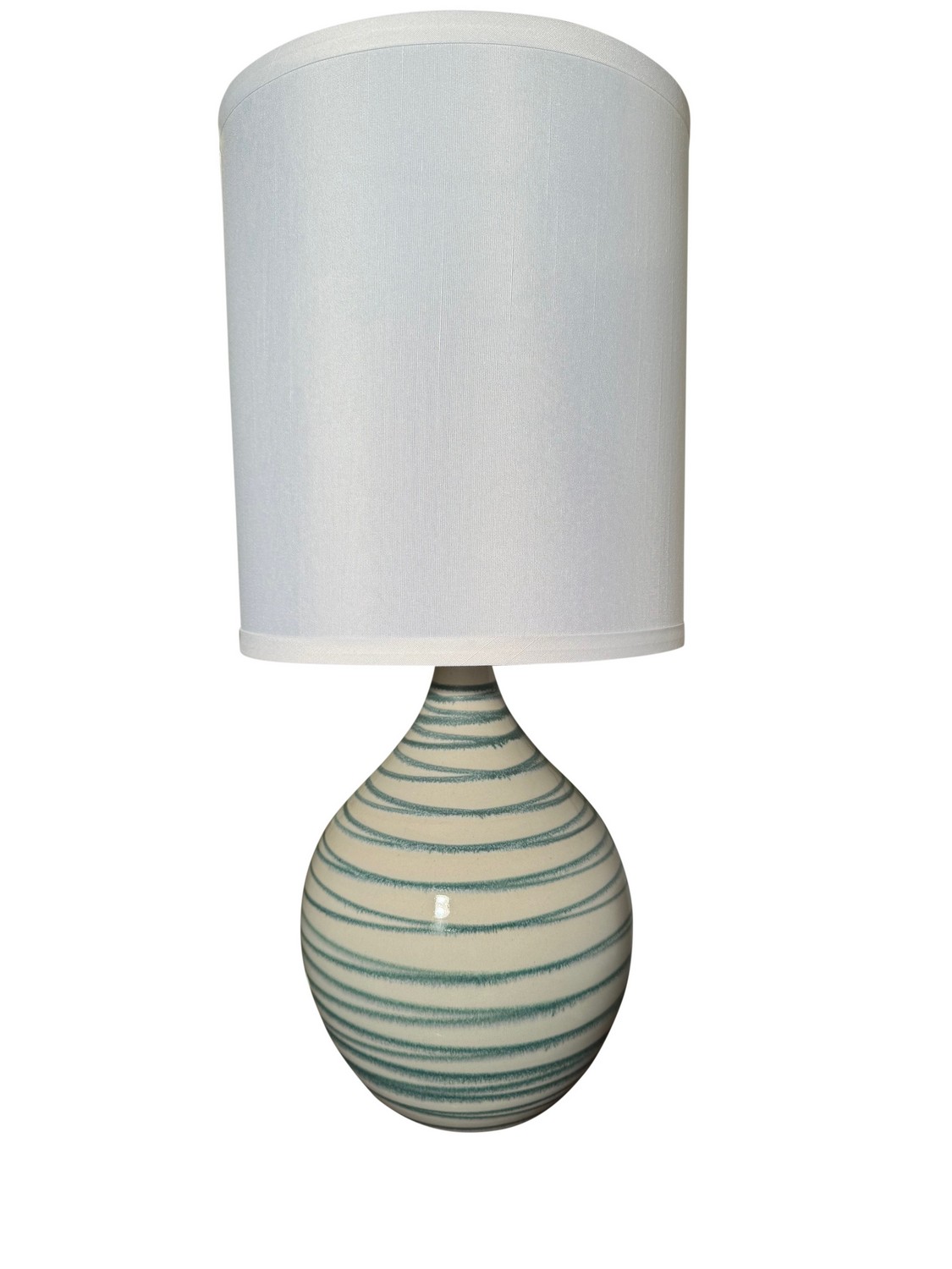 One Light Table Lamp by House of Troy - Scatchard Collection, Emerald Wave Finish - GS201-EW