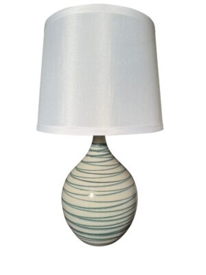 One Light Table Lamp by House of Troy - Scatchard Collection, Emerald Wave Finish - GS202-EW