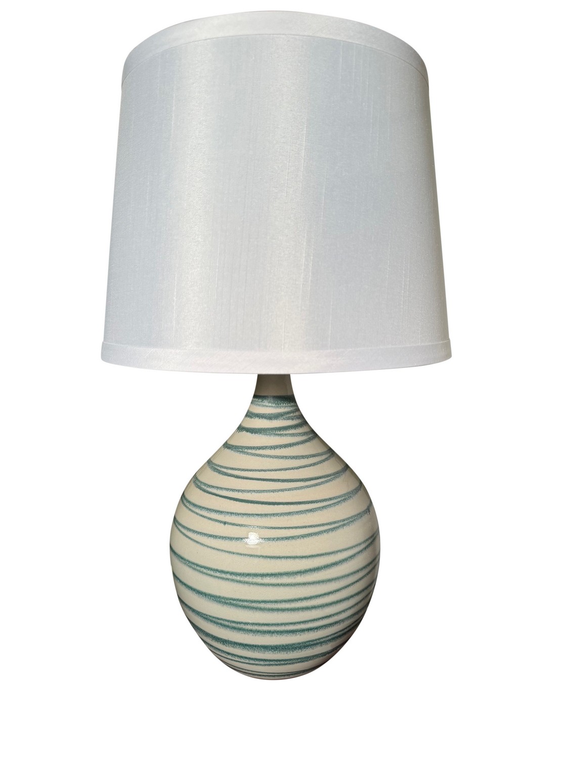 One Light Table Lamp by House of Troy - Scatchard Collection, Emerald Wave Finish - GS202-EW