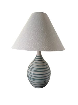 One Light Table Lamp by House of Troy - Scatchard Collection, Emerald Wave Finish - GS300-EW