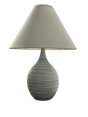 One Light Table Lamp by House of Troy - Scatchard Collection, Pearl Blue Finish - GS300-PL