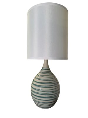One Light Table Lamp by House of Troy - Scatchard Collection, Emerald Wave Finish - GS301-EW