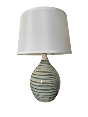 One Light Table Lamp by House of Troy - Scatchard Collection, Emerald Wave Finish - GS302-EW