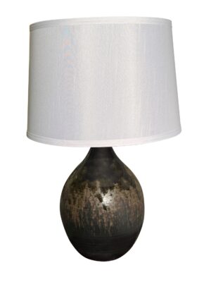 One Light Table Lamp by House of Troy - Scatchard Collection, Mystic Gray Finish - GS302-MG