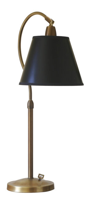 One Light Table Lamp by House of Troy - Hyde Park Collection, Weathered Brass Finish - HP750-WB-BP