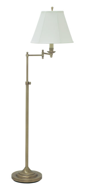 One Light Floor Lamp by House of Troy - Club Collection, Antique Brass Finish - CL200-AB