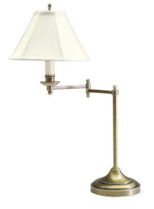 One Light Table Lamp by House of Troy - Club Collection, Antique Brass Finish - CL251-AB