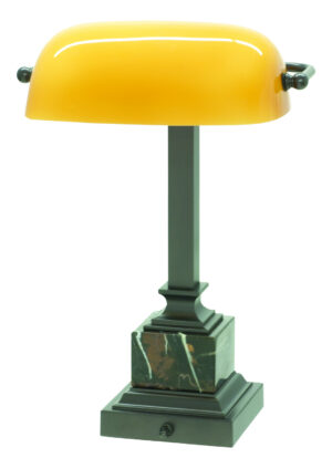 One Light Table Lamp by House of Troy - Shelburne Collection, Mahogany Bronze Finish - DSK430-MB