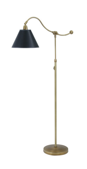 One Light Floor Lamp by House of Troy - Hyde Park Collection, Weathered Brass Finish - HP700-WB-BP