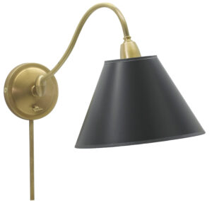 One Light Wall Sconce by House of Troy - Hyde Park Collection, Weathered Brass Finish - HP725-WB-BP
