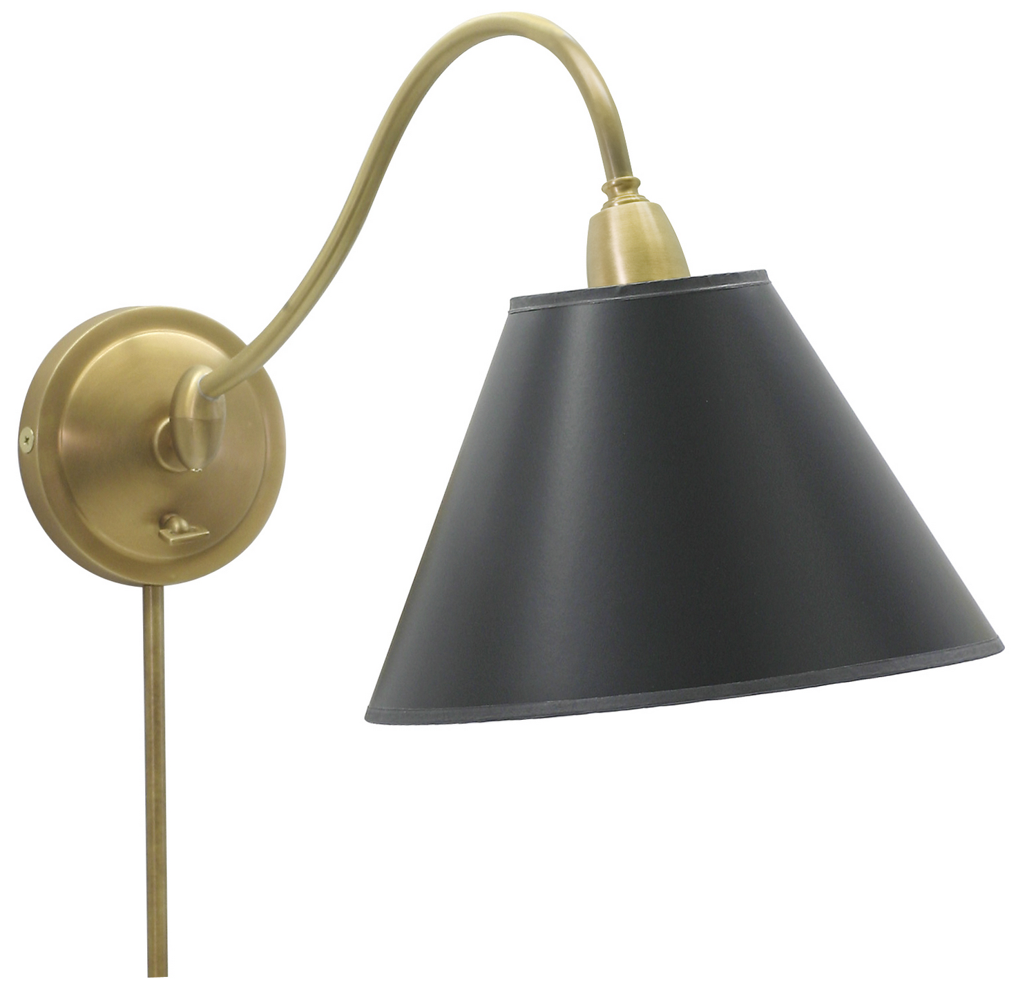 One Light Wall Sconce by House of Troy - Hyde Park Collection, Weathered Brass Finish - HP725-WB-BP
