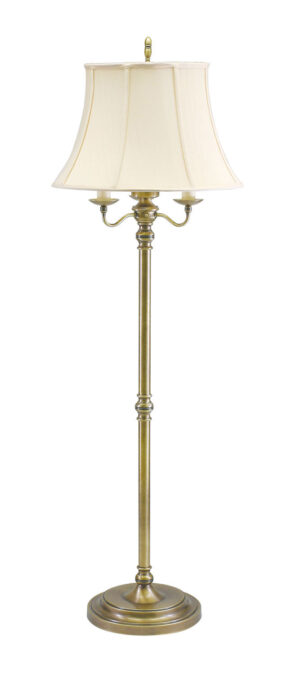Four Light Floor Lamp by House of Troy - Newport Collection, Antique Brass Finish - N606-AB