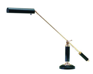 One Light Piano/Desk Lamp by House of Troy - Grand Piano Collection, Black/Polished Brass Finish - P10-192-617