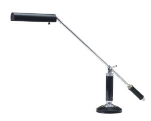 One Light Piano/Desk Lamp by House of Troy - Grand Piano Collection, Black/Chrome Finish - P10-192-627