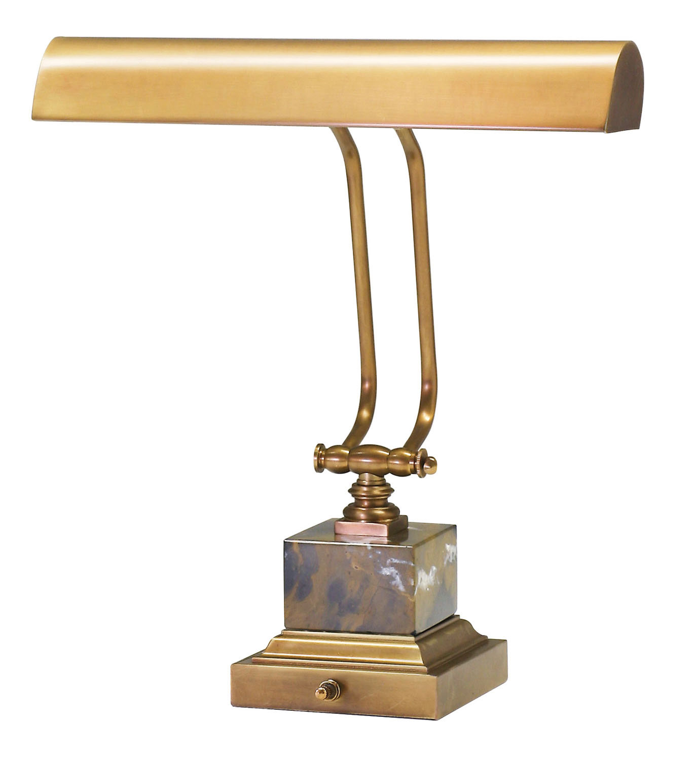 Two Light Piano/Desk Lamp by House of Troy - Piano/Desk Collection, Weathered Brass Finish - P14-280-WB