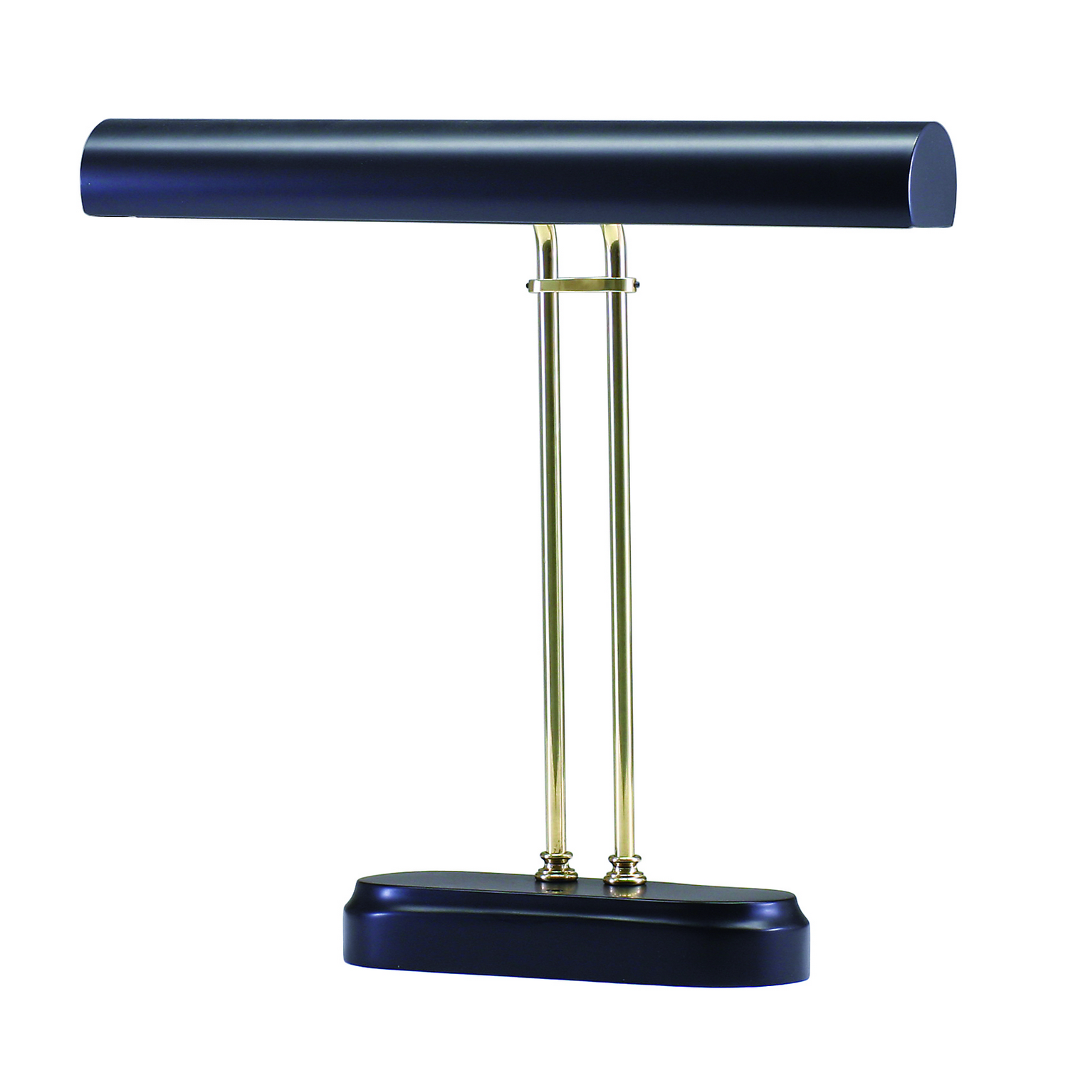 Two Light Piano/Desk Lamp by House of Troy - Piano/Desk Collection, Black/Polished Brass Finish - P16-D02-617