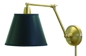 One Light Wall Sconce by House of Troy - Library Collection, Weathered Brass Finish - PL20-WB