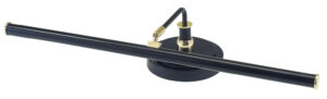 LED Piano Lamp by House of Troy - Piano/Desk Collection, Black/Polished Brass Finish - PLED101-617