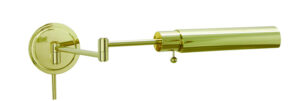 One Light Wall Sconce by House of Troy - Home/Office Collection, Polished Brass Finish - WS12-61-F