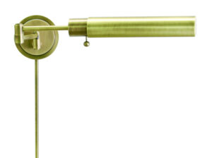 One Light Wall Sconce by House of Troy - Home/Office Collection, Antique Brass Finish - WS12-71-F