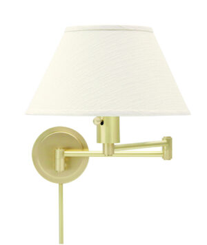 One Light Wall Sconce by House of Troy - Home/Office Collection, Satin Brass Finish - WS14-51