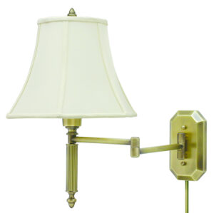 One Light Wall Sconce by House of Troy - Wall Swing Collection, Antique Brass Finish - WS-706-AB