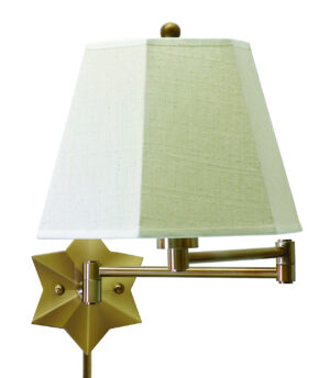 One Light Wall Sconce by House of Troy - Wall Swing Collection, Antique Brass Finish - WS751-AB