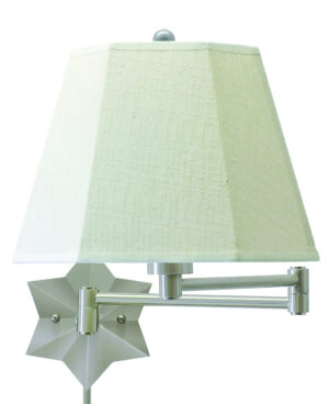 One Light Wall Sconce by House of Troy - Wall Swing Collection, Antique Silver Finish - WS751-AS