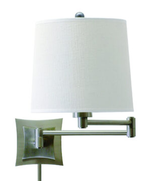 One Light Wall Sconce by House of Troy - Wall Swing Collection, Antique Silver Finish - WS752-AS