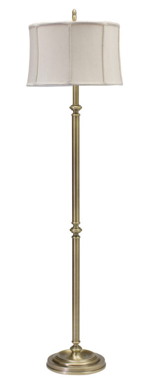 One Light Floor Lamp by House of Troy - Coach Collection, Antique Brass Finish - CH800-AB