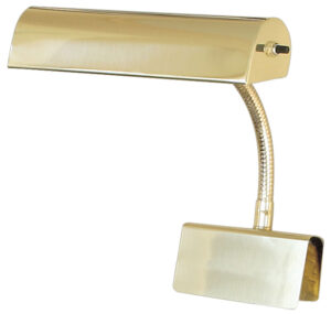 One Light Piano Lamp by House of Troy - Grand Piano Collection, Polished Brass Finish - GP10-61