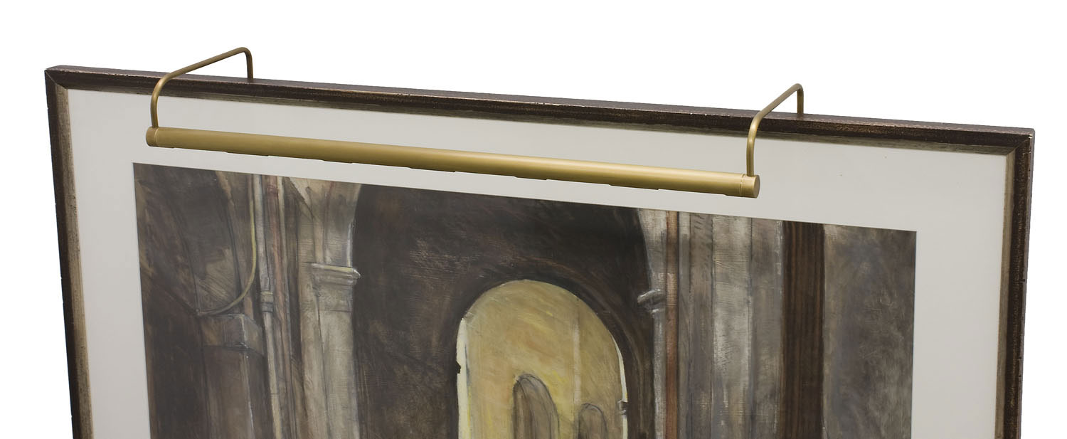 Eight Light Picture Light by House of Troy - Slim-line Collection, Weathered Brass Finish - SL40-76