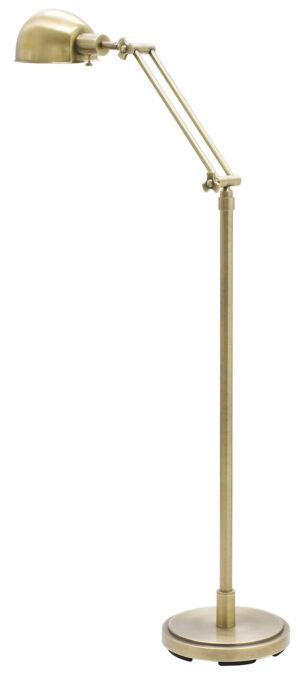One Light Floor Lamp by House of Troy - Addison Collection, Antique Brass Finish - AD400-AB