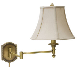One Light Wall Sconce by House of Troy - Wall Swing Collection, Antique Brass Finish - WS761-AB
