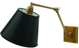 One Light Wall Sconce by House of Troy - Library Light Collection, Weathered Brass Finish - DL20-WB
