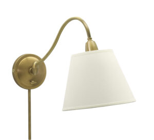 One Light Wall Sconce by House of Troy - Hyde Park Collection, Weathered Brass Finish - HP725-WB-WL