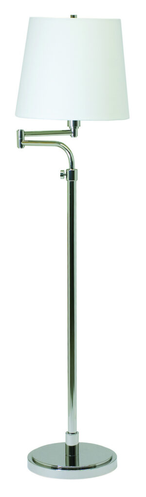 One Light Floor Lamp by House of Troy - Townhouse Collection, Polished Nickel Finish - TH700-PN