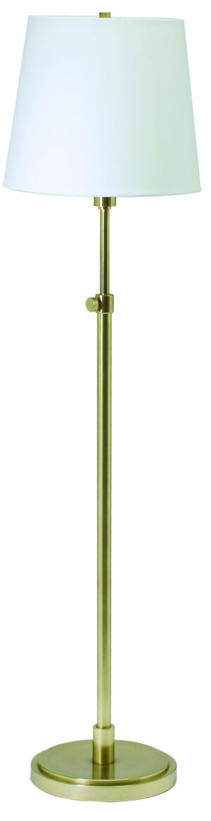 One Light Floor Lamp by House of Troy - Townhouse Collection, Raw Brass Finish - TH701-RB