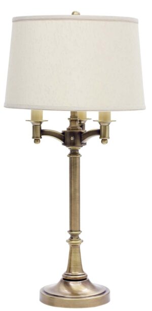 Four Light Table Lamp by House of Troy - Lancaster Collection, Antique Brass Finish - L850-AB