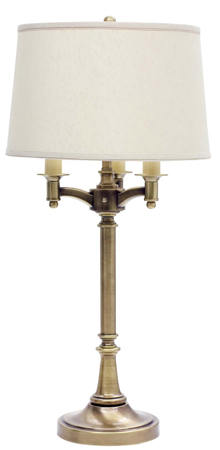 Four Light Table Lamp by House of Troy - Lancaster Collection, Antique Brass Finish - L850-AB