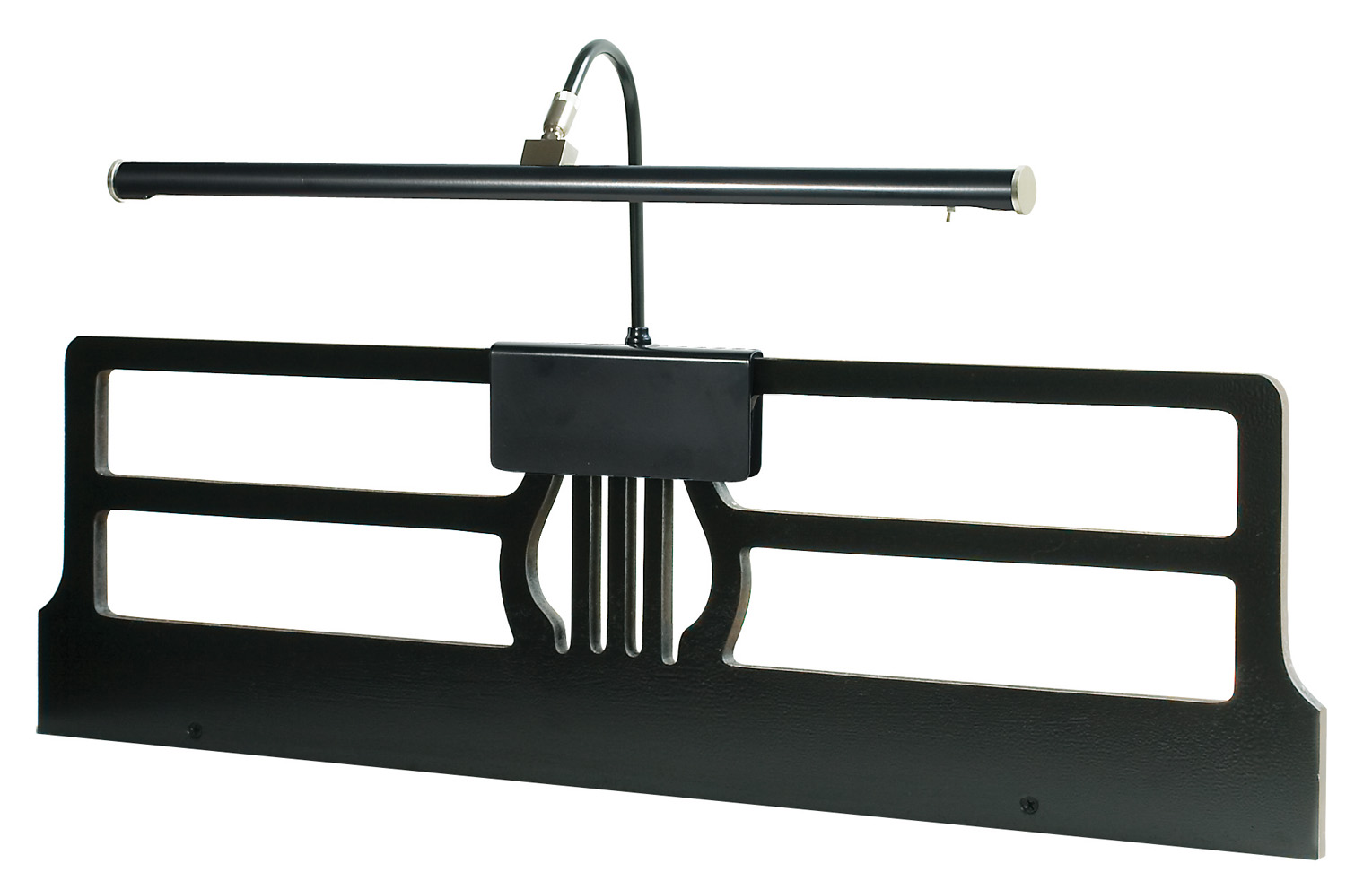 LED Clamp Lamp by House of Troy - Grand Piano Collection, Black/Satin Nickel Finish - GPLED19-527