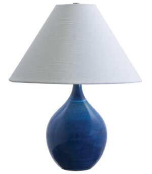 One Light Table Lamp by House of Troy - Scatchard Collection, Blue Gloss Finish - GS200-BG